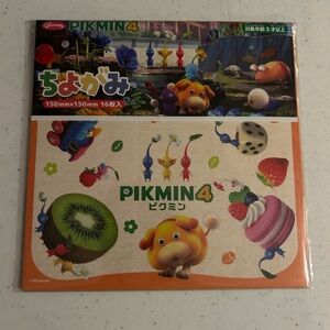 Nintendo Pikmin 4 Craft Paper Set with Colorful Designs